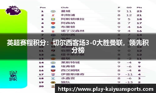 英超赛程积分：切尔西客场3-0大胜曼联，领先积分榜